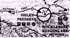 Sibley Preserve to Skyline Gate Trail Map