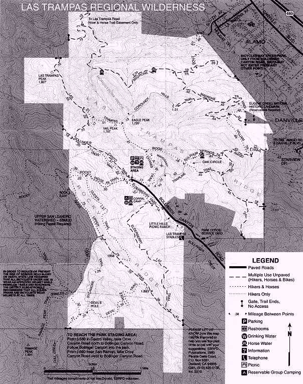 Las Tramas Trail Map